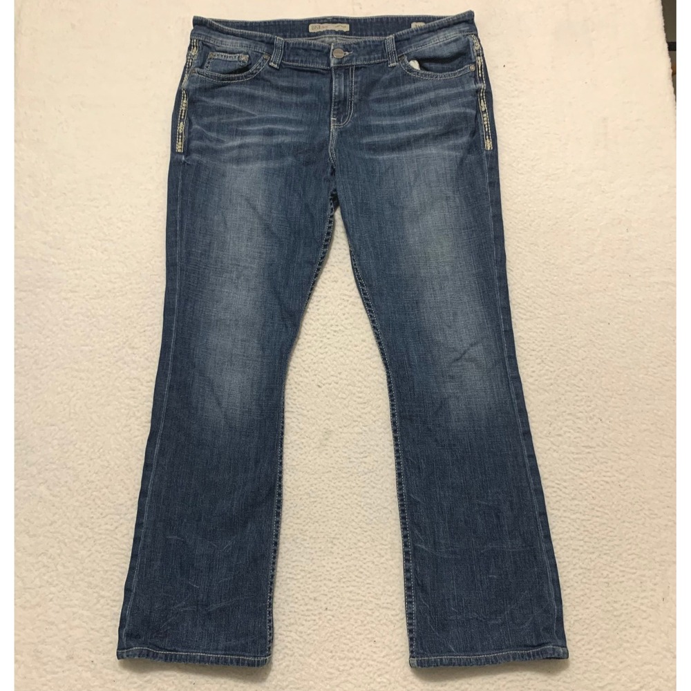 BKE Payton Bootcut Jeans Womens 36L (38x31) Medium Wash Stretch Denim BKC1807L